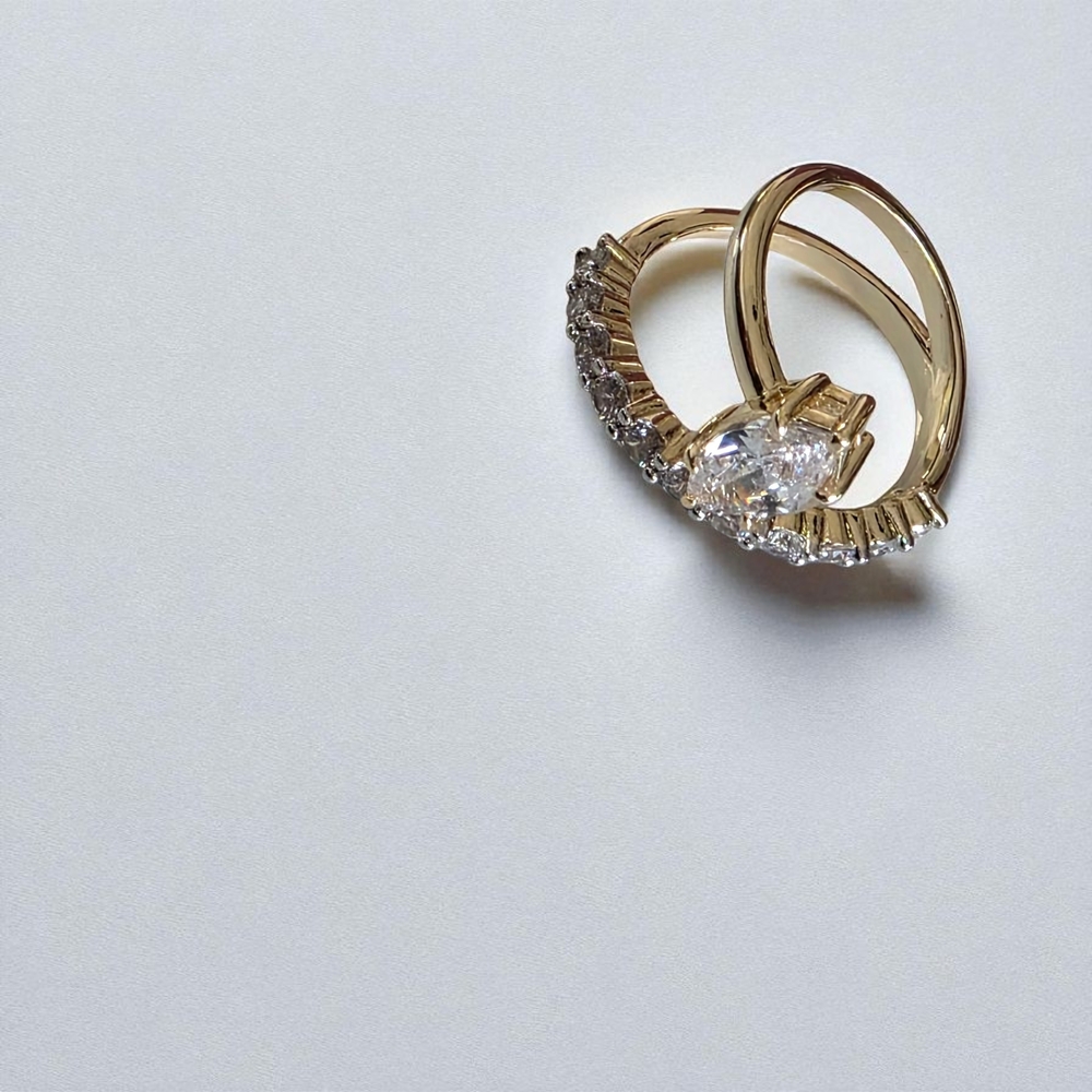 Gold and Silver Women's Ring